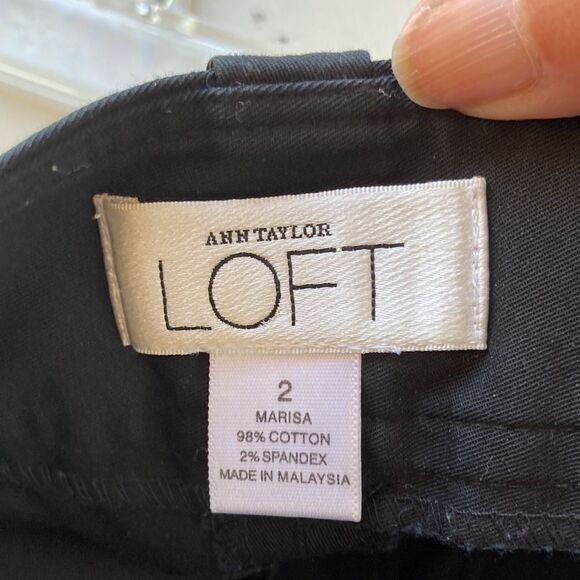 Ann Taylor Loft Black Shorts Size 2  EUC - Picture 4 of 10